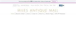 Desktop Screenshot of milesantiquemall.com